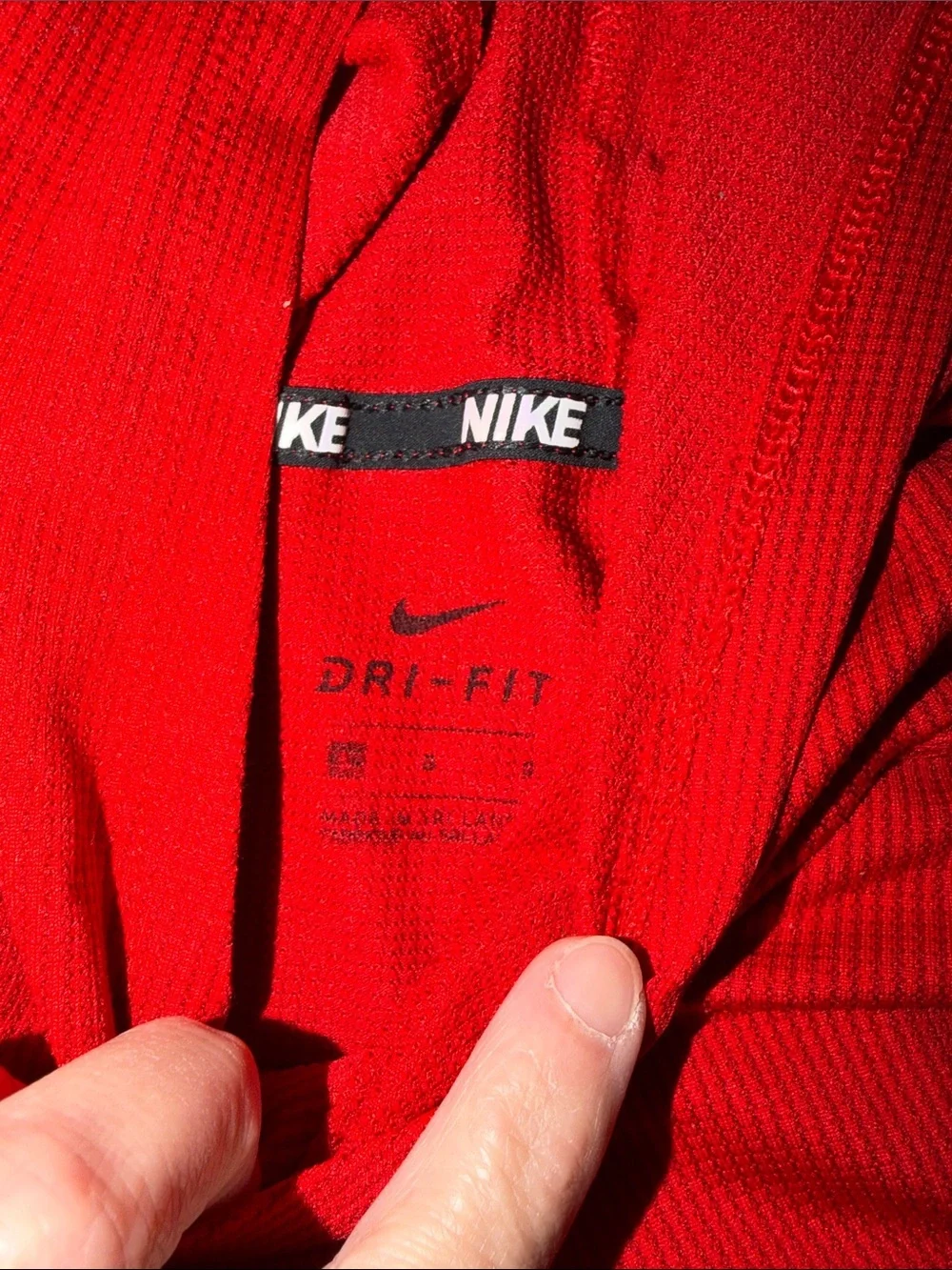 Boys Nike Hooded Long Sleeve Shirt size L